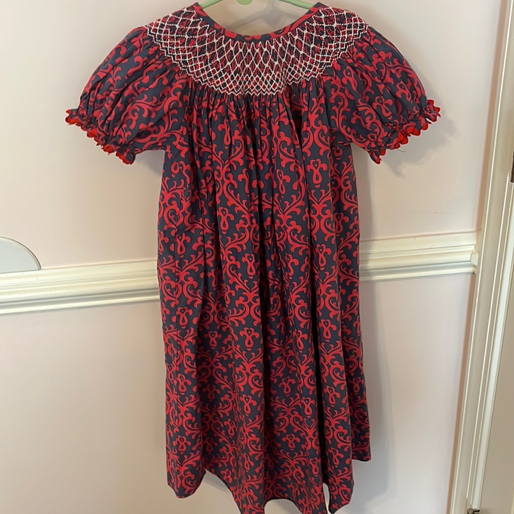 Girls smocked dress